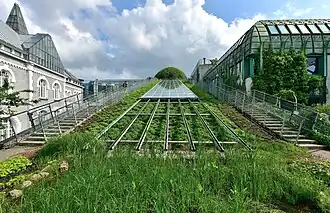 Botanical garden on the roof of University Library