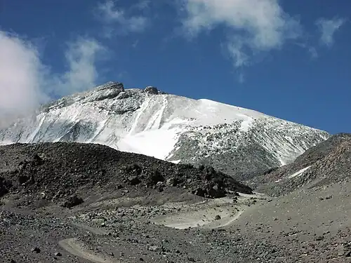 The summit of Ojos del Salado is the highest point of Chile.