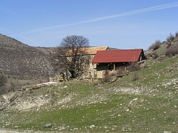 Old Saskhori churches and mountains