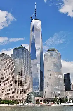 The One World Trade Center in New York City by David Childs of SOM (2014)