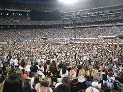 Audience view of the Where We Are Tour in the United States