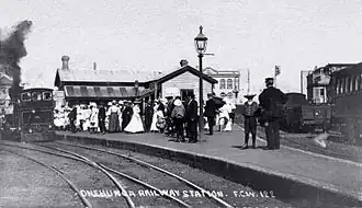The train station at Onehunga, sometime in the second half of the 19th Century.