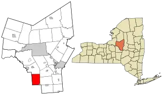 Location in Oneida County and the state of New York.