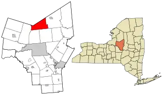 Location in Oneida County and the state of New York.