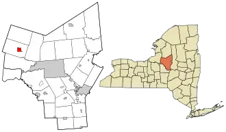 Location in Oneida County and the state of New York.