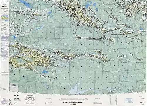 From the Operational Navigation Chart; map including Toksun (DMA, 1982)
