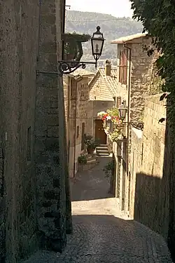 A narrow Vicolo, Orvieto, Umbria, Italy