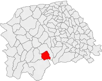 Location in Suceava County