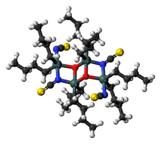 Ball-and-stick model of the Otera's catalyst molecule
