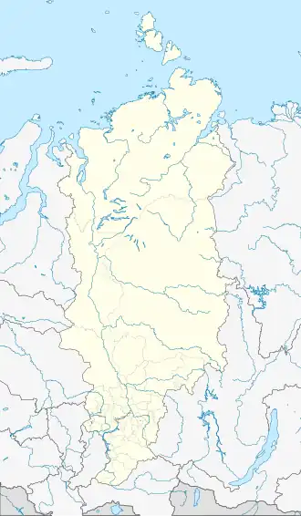 Tukhard is located in Krasnoyarsk Krai