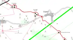 Location plan of the Coume village structure