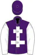 Purple, white cross of lorraine and sleeves