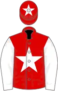 Red, white star, white sleeves, star on cap