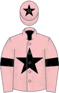 Pink, Black star, armlets and star on cap