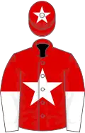 Red, white star, halved sleeves, star on cap