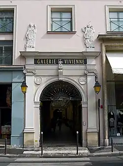 Entrance on the Rue Vivienne