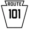Pennsylvania Route 101 marker