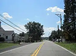 PA 307 in the village of Schultzville