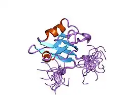1q7x: Solution structure of the alternatively spliced PDZ2 domain (PDZ2b) of PTP-Bas (hPTP1E)