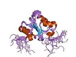 1wik: Solution Structure of the PICOT homology 2 domain of the mouse PKC-interacting cousin of thioredoxin protein