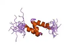 2cp8: Solution structure of the RSGI RUH-046, a UBA domain from human Next to BRCA1 gene 1 protein (KIAA0049 protein) R923H variant