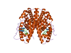 2p15: Crystal structure of the ER alpha ligand binding domain with the agonist ortho-trifluoromethylphenylvinyl estradiol