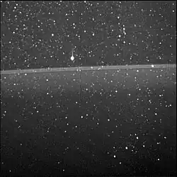 The rings as observed from the inside by Juno