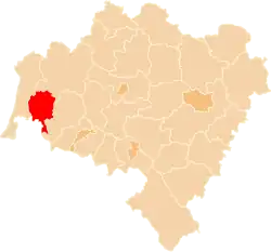 Location within the voivodeship