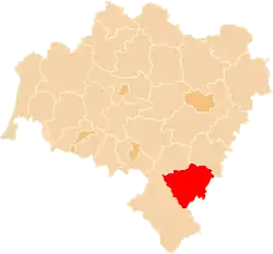 Location within the voivodeship