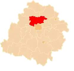 Location within the voivodeship