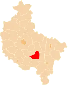 Location within the voivodeship