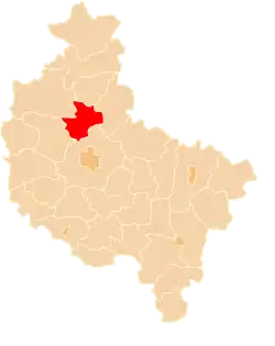 Location within the voivodeship