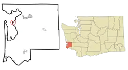 Location of Bay Center, Washington