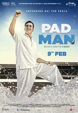 The poster features Akshay Kumar dressed in white.