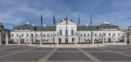 Grassalkovich Palace in Bratislava, now Slovakia