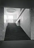 Palace of Sciences: monumental staircase at the entrance (1950-1960)