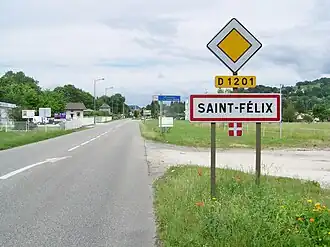 Entering into St-Félix and the Haute-Savoie department.