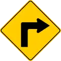 P-02 Sharp curve to the right