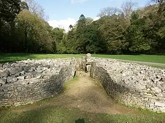 Entrance to the burial chamber