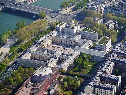Cathedral and Center Buildings seen from the Air