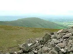 Looking down on Parlick, from the lower summit marker on Fair Snape Fell