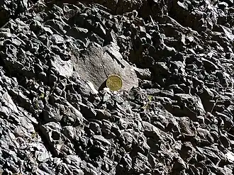 Outcrop of Partnach marl west of the Partnach Gorge
