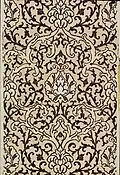 Wallpaper design by Paul Balin, circa 1850–1973.