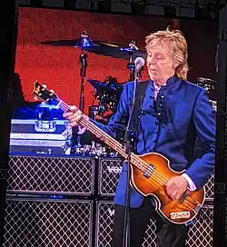McCartney playing bass at Camping World Stadium