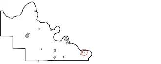 Location of Mule Barn, Oklahoma