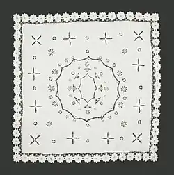 A Supper cloth made by Corkhill.