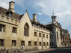 The Trumpington Street Façade with the College Chapel on the right