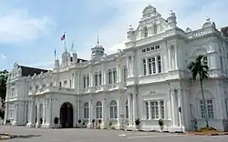 The city hall in George Town, Malaysia, serves as the seat of Penang Island City Council.