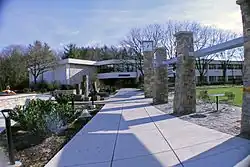 View of the path to the Perkins Student Center