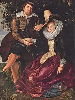 Peter Paul Rubens, Rubens and Isabella Brant in the Honeysuckle Bower, 1609